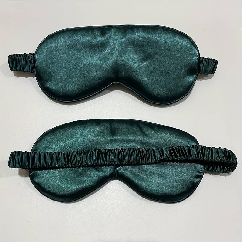 Satin Emerald Green Eye mask - luxurious.