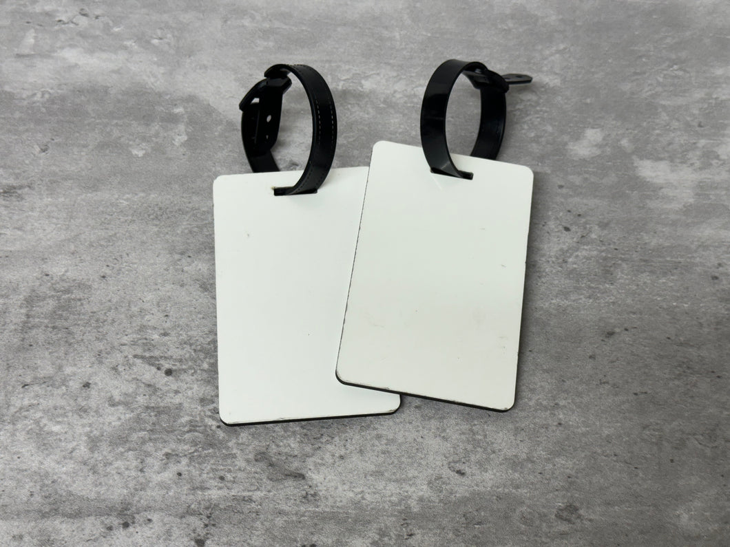 Sublimation MDF Luggage Tags.