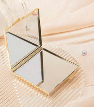 Load image into Gallery viewer, Gold metal mirror compact
