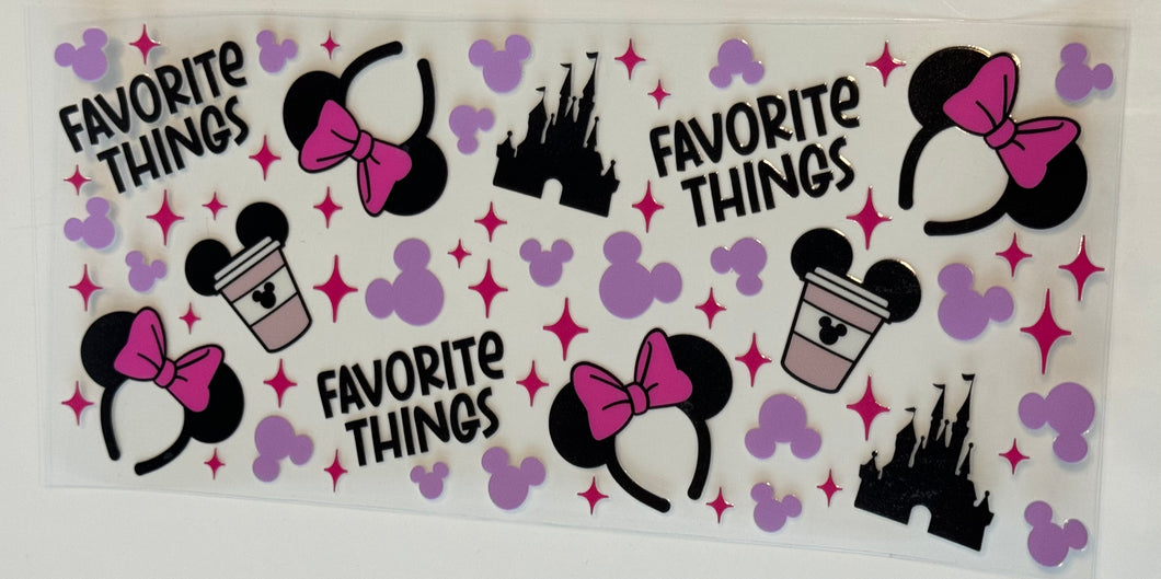 UV DTF - Disney Favourite Things Inspired - 16oz Libby Can