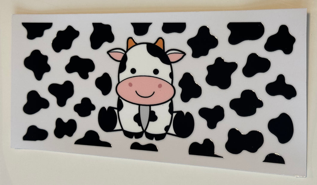 UV DTF - Cute Cow - 16oz Libby Can