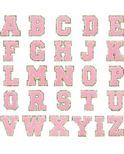 Load image into Gallery viewer, Chenille Alphabet letter Pink
