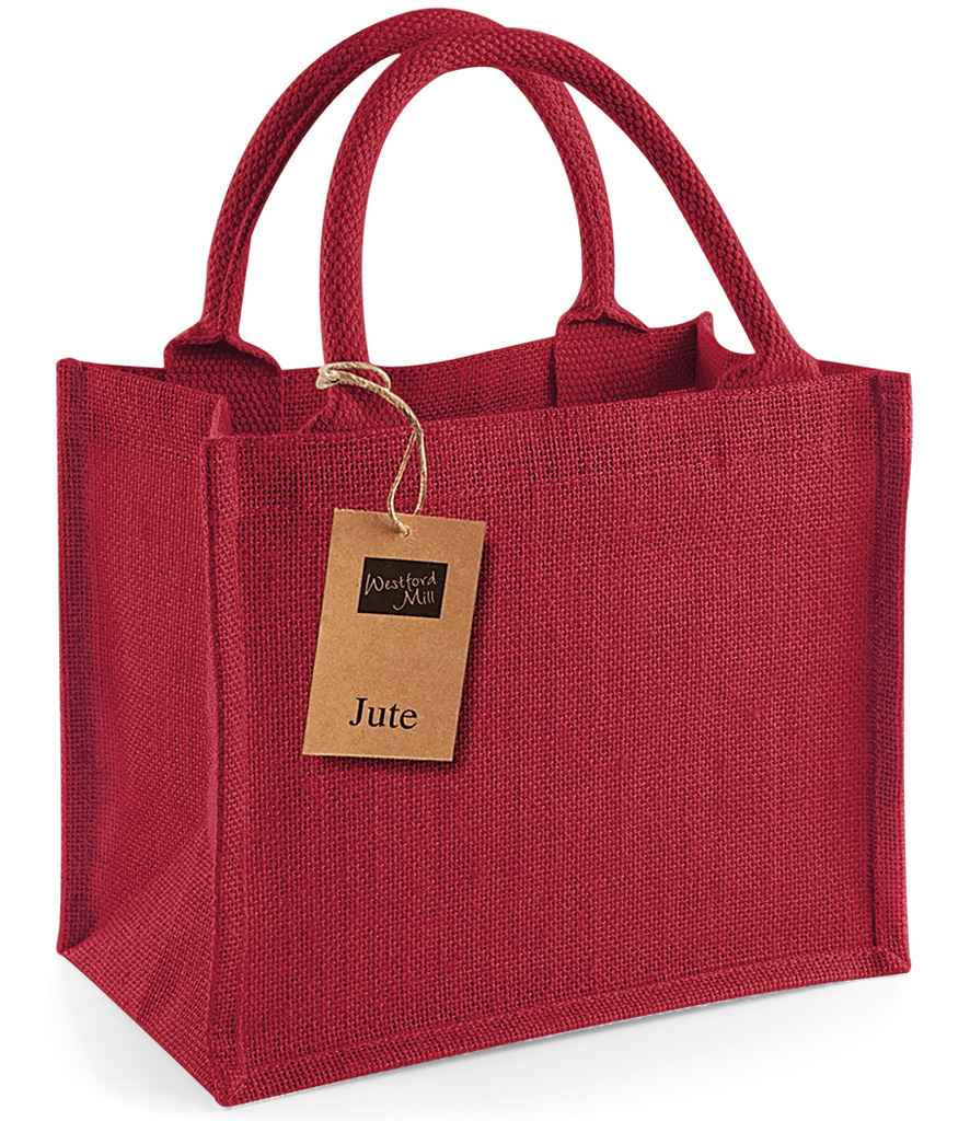 Westford Mill Jute Mini Gift Bag in Red